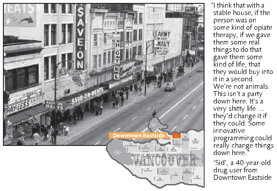 Downtown Eastside. From: Hepatitis C and needle exchange part 2: case studies, https://findings.org.uk/docs/Ashton_M_16.pdf