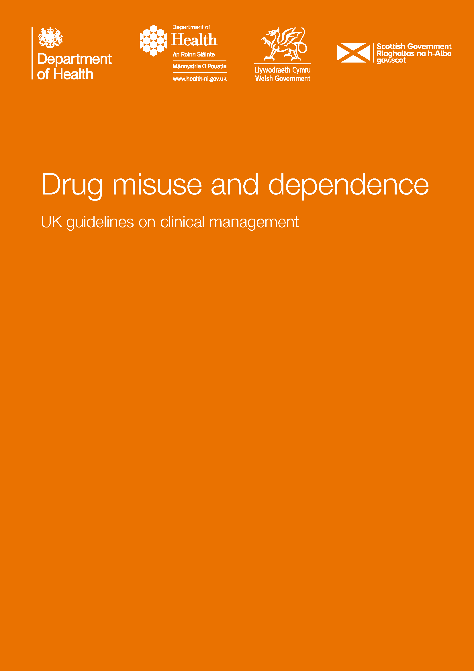 Drug misuse and dependence: UK guidelines on clinical management: Report cover: click to download report